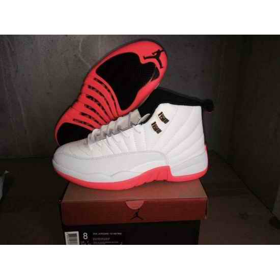 Air Jordan 12 Retro Men Shoes White Orange